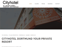 Tablet Screenshot of cityhoteldortmund.de